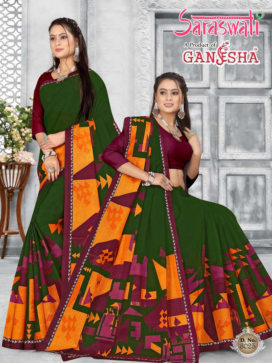 Saraswati Vol 3 Ganesha Cotton Sarees