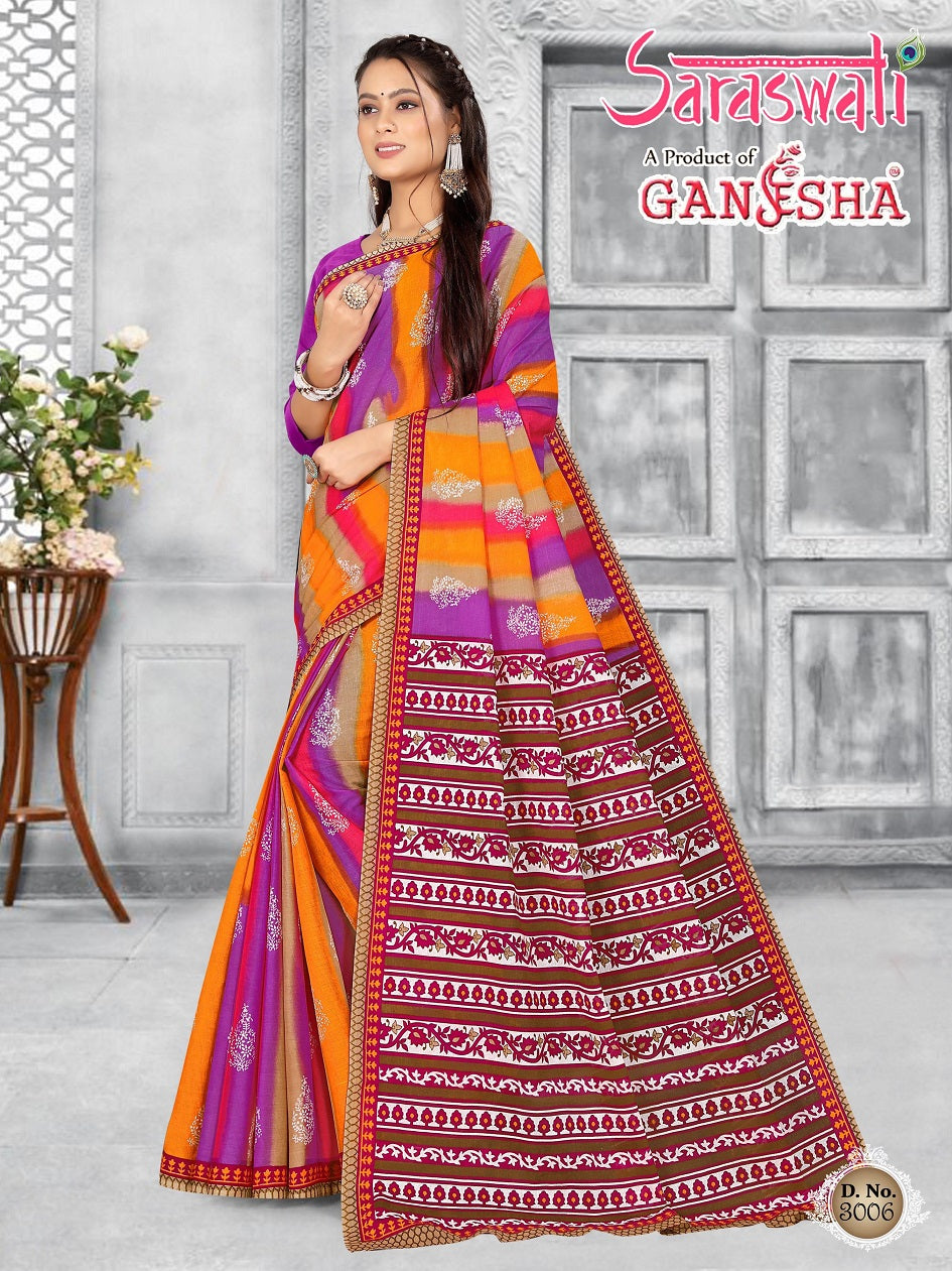 Saraswati Vol 3 Ganesha Cotton Sarees