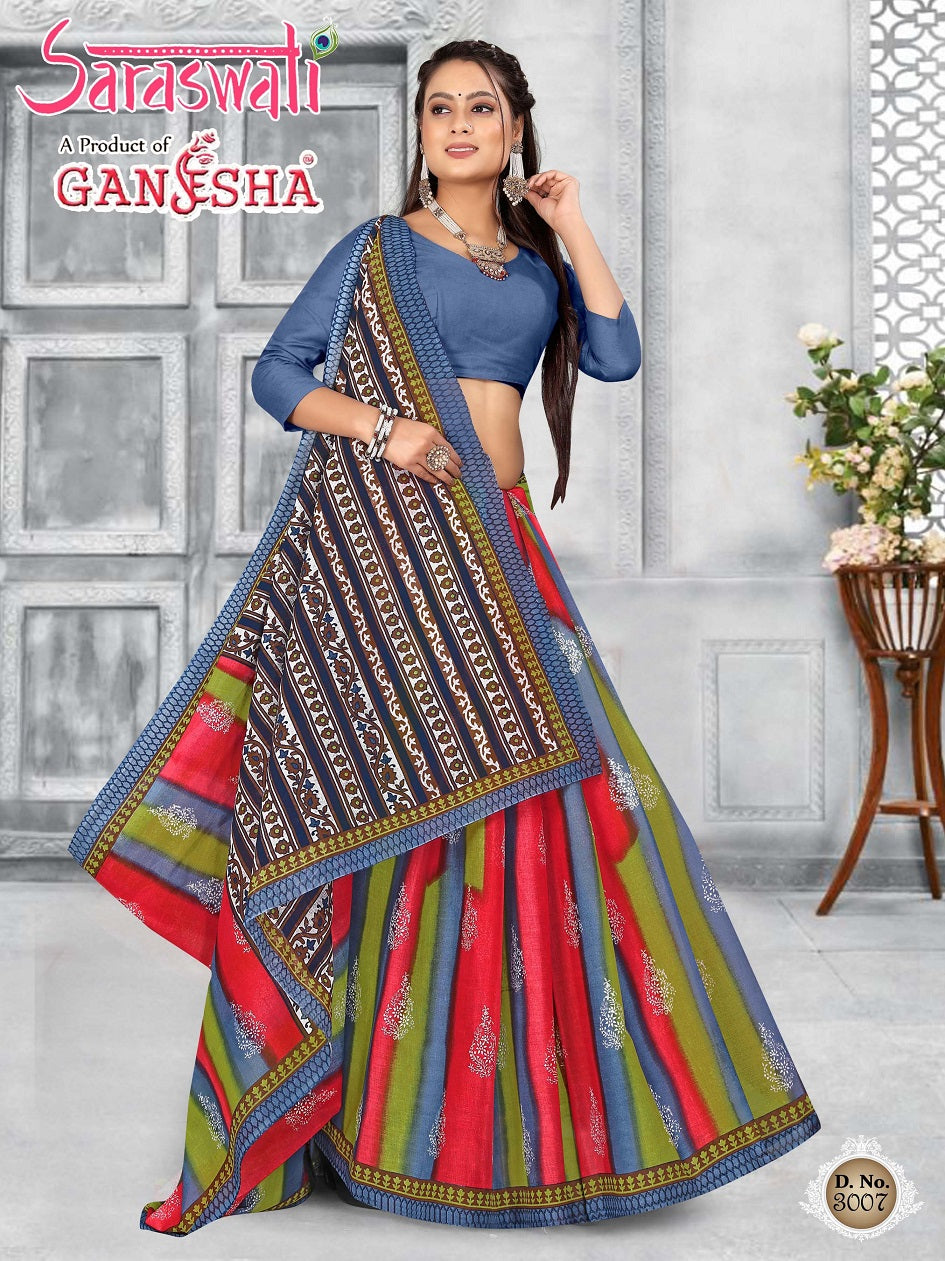 Saraswati Vol 3 Ganesha Cotton Sarees