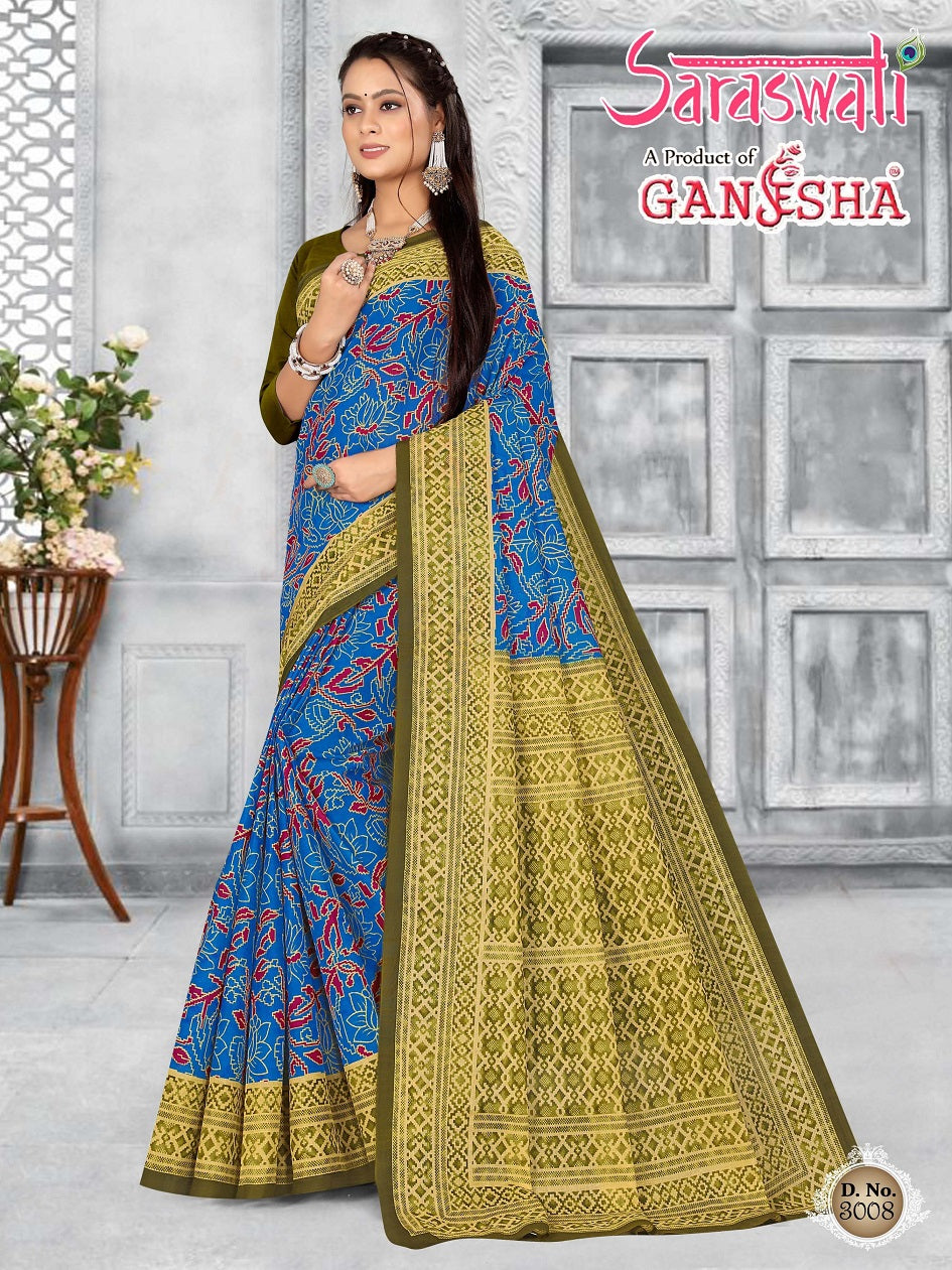 Saraswati Vol 3 Ganesha Cotton Sarees