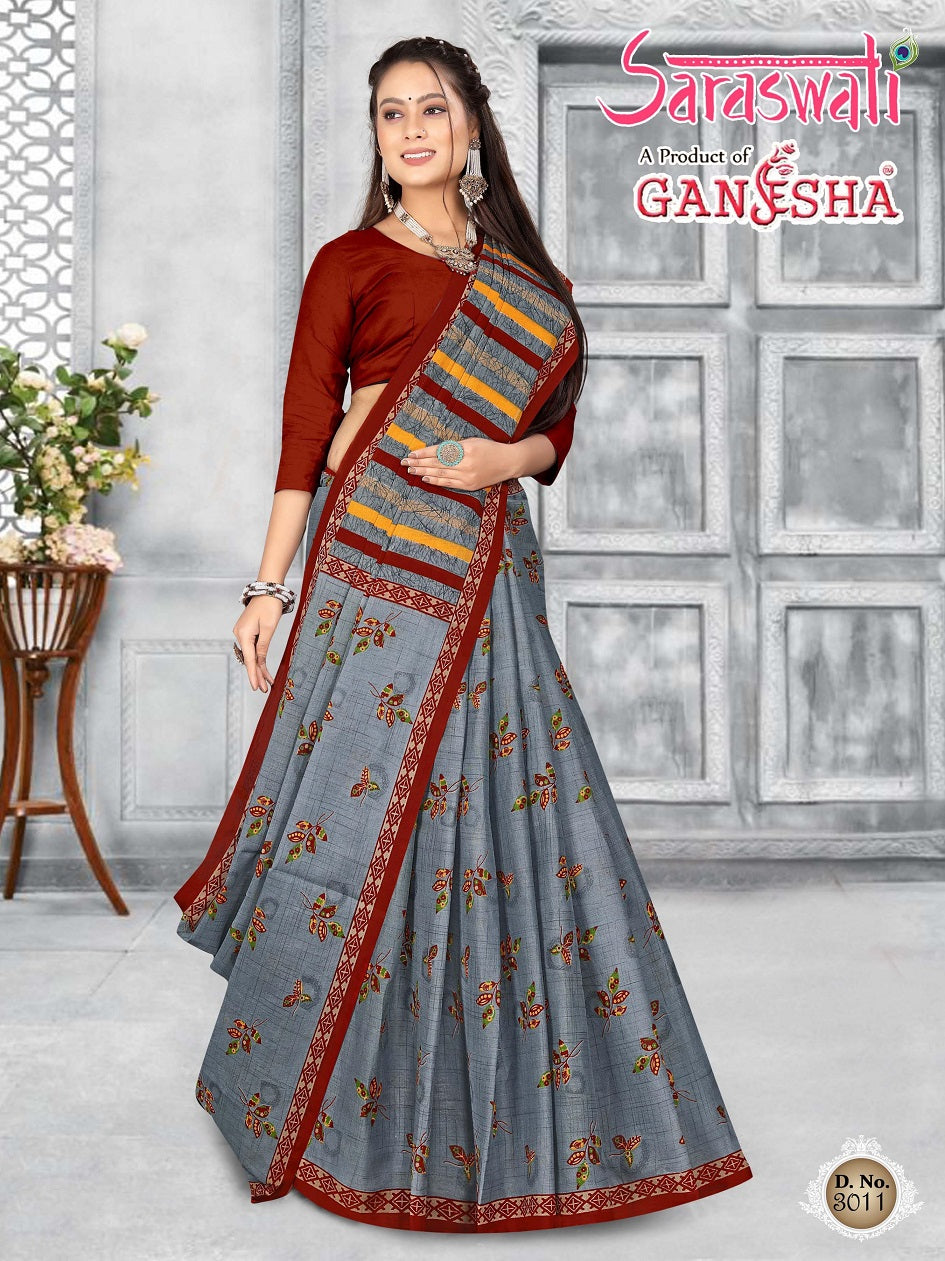 Saraswati Vol 3 Ganesha Cotton Sarees