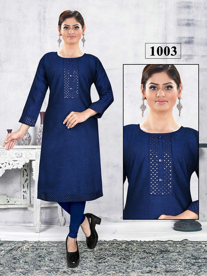 Sardar Vol 1 Kavinay Two Tone Knee Length Kurtis