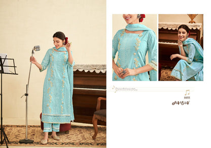 Sargam Jay Vijay Cotton Khadi Pant Style Suits