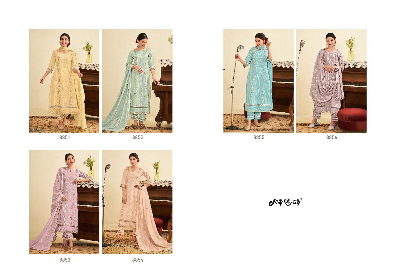 Sargam Jay Vijay Cotton Khadi Pant Style Suits
