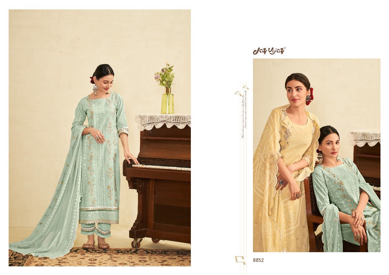 Sargam Jay Vijay Cotton Khadi Pant Style Suits