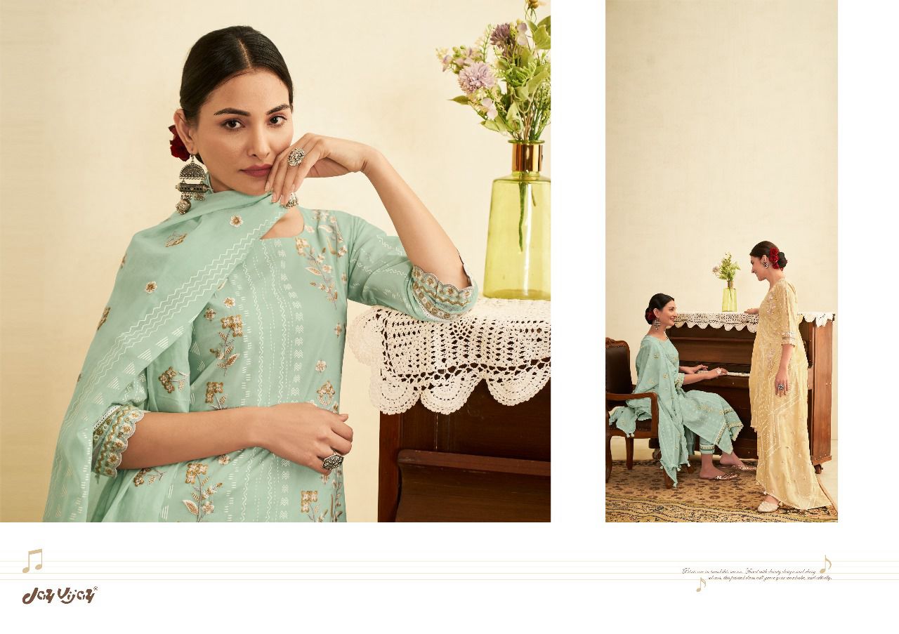 Sargam Jay Vijay Cotton Khadi Pant Style Suits