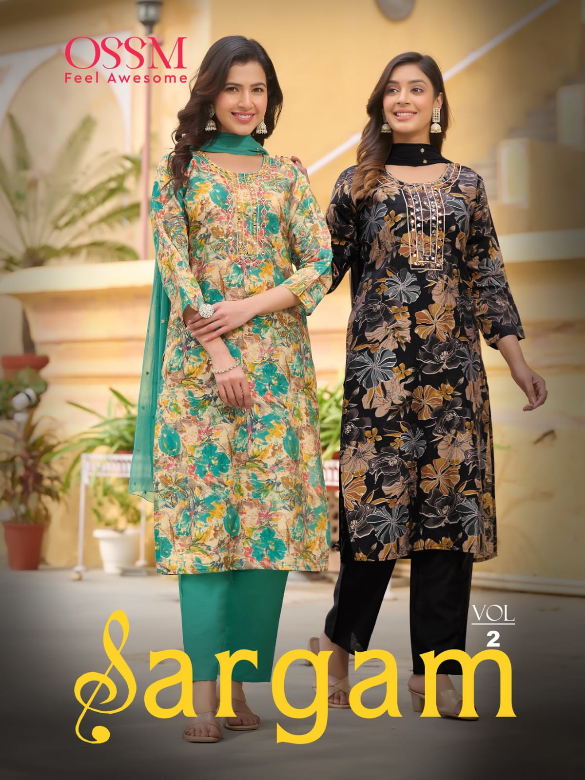 Sargam Vol 2 Ossm Chanderi Modal Readymade Pant Style Suits