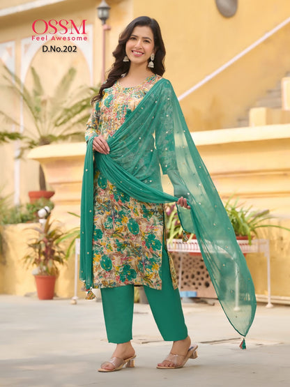 Sargam Vol 2 Ossm Chanderi Modal Readymade Pant Style Suits