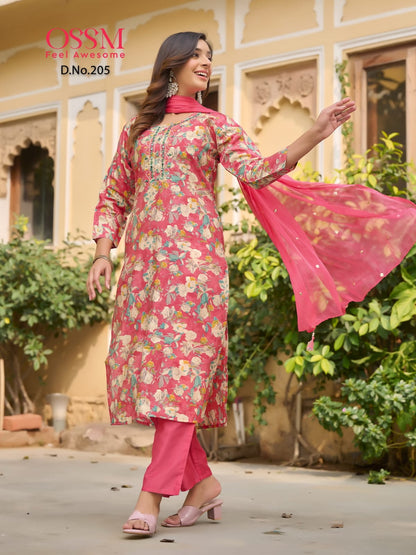 Sargam Vol 2 Ossm Chanderi Modal Readymade Pant Style Suits