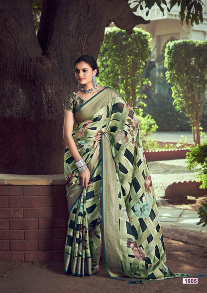 Saroj Vol 2 Kashvi Creation Dull Moss Sarees
