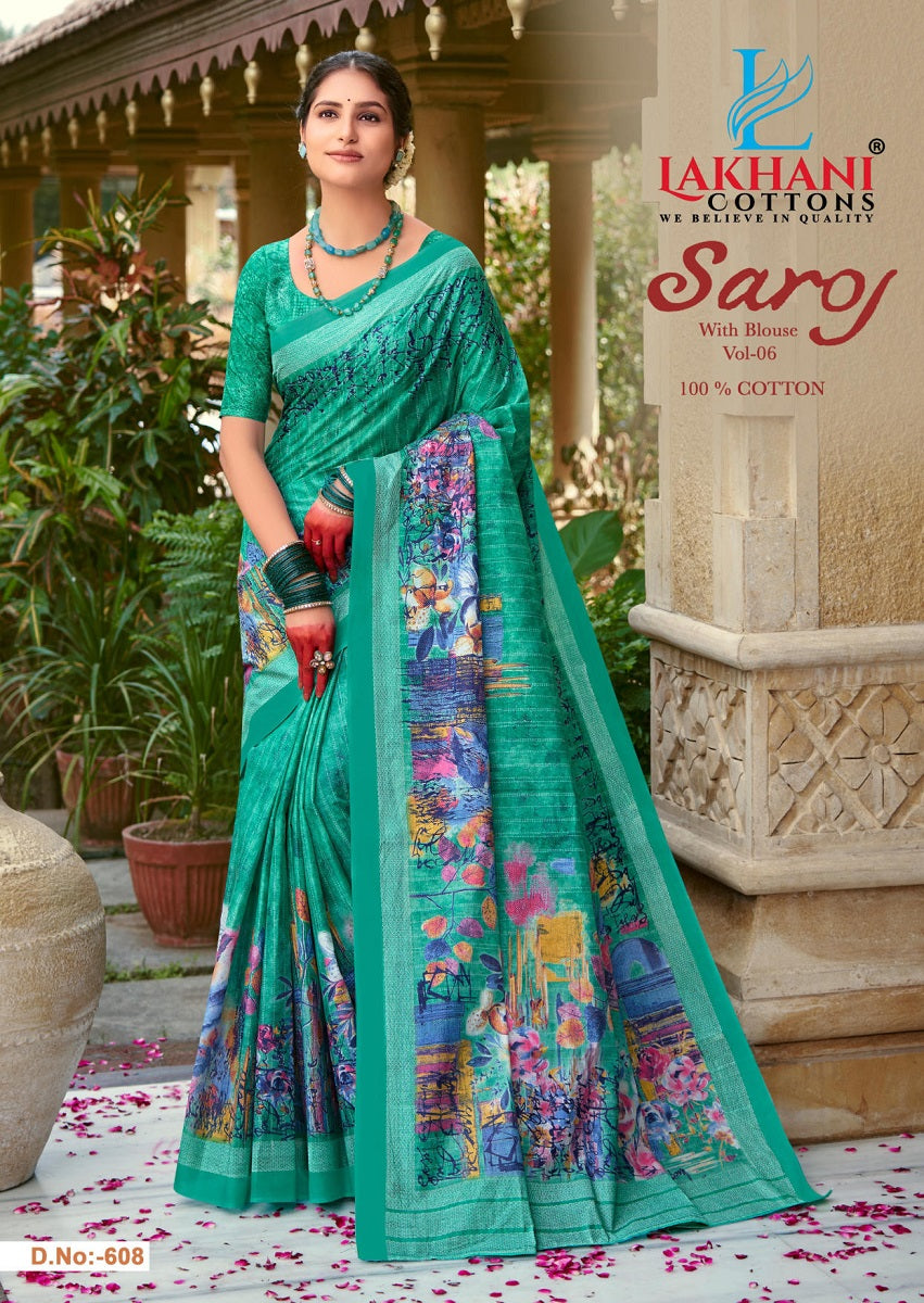 Saroj Vol 6 Lakhani Cotton Sarees