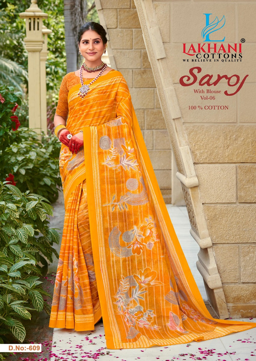 Saroj Vol 6 Lakhani Cotton Sarees