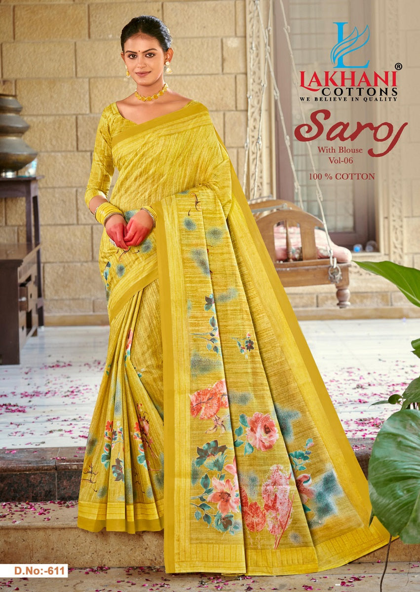 Saroj Vol 6 Lakhani Cotton Sarees