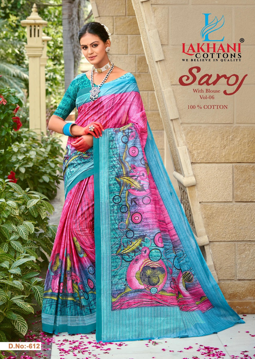 Saroj Vol 6 Lakhani Cotton Sarees