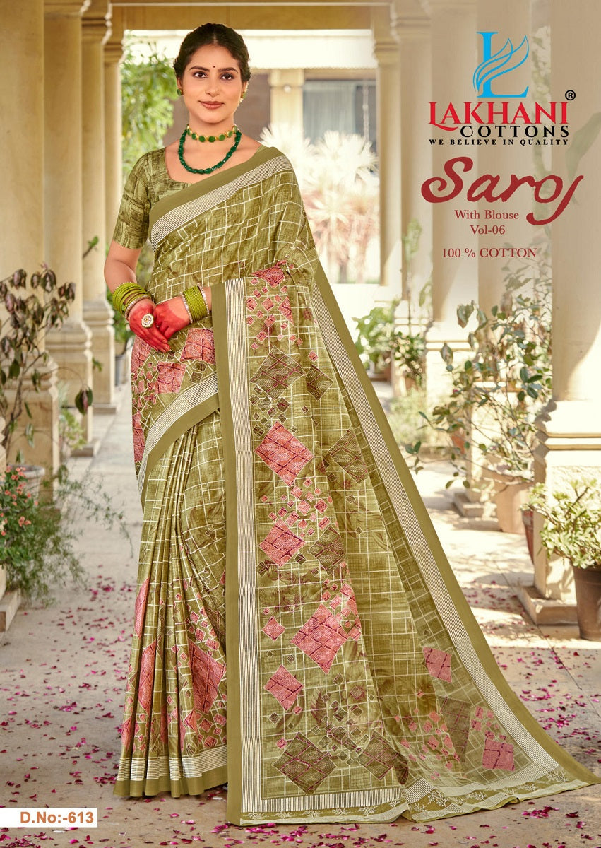 Saroj Vol 6 Lakhani Cotton Sarees