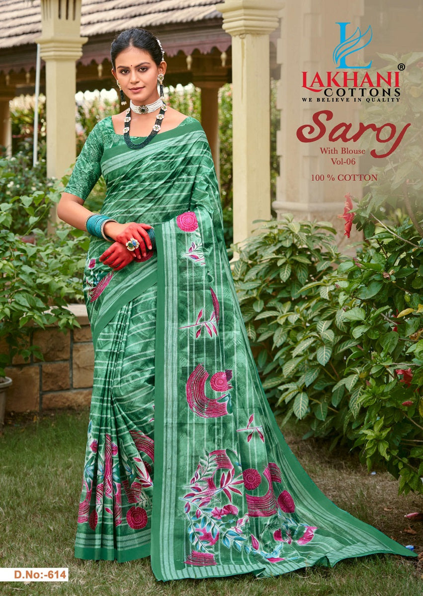 Saroj Vol 6 Lakhani Cotton Sarees