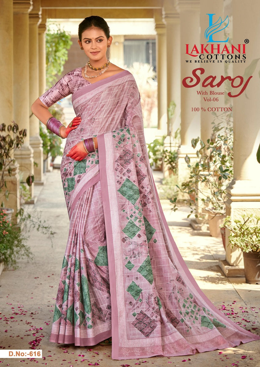 Saroj Vol 6 Lakhani Cotton Sarees