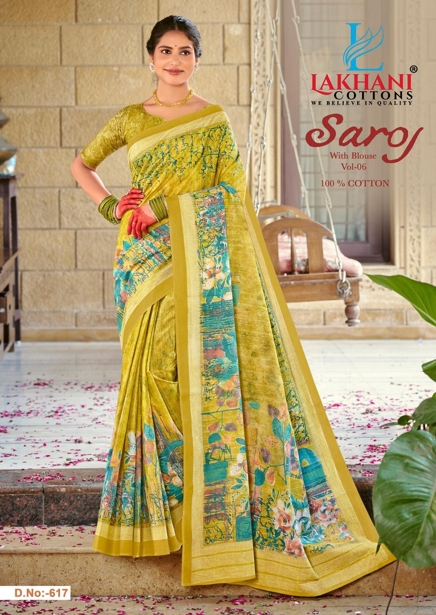 Saroj Vol 6 Lakhani Cotton Sarees