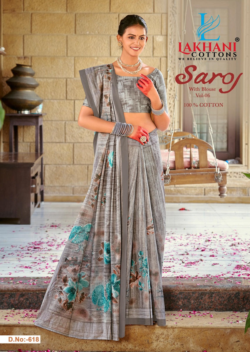 Saroj Vol 6 Lakhani Cotton Sarees