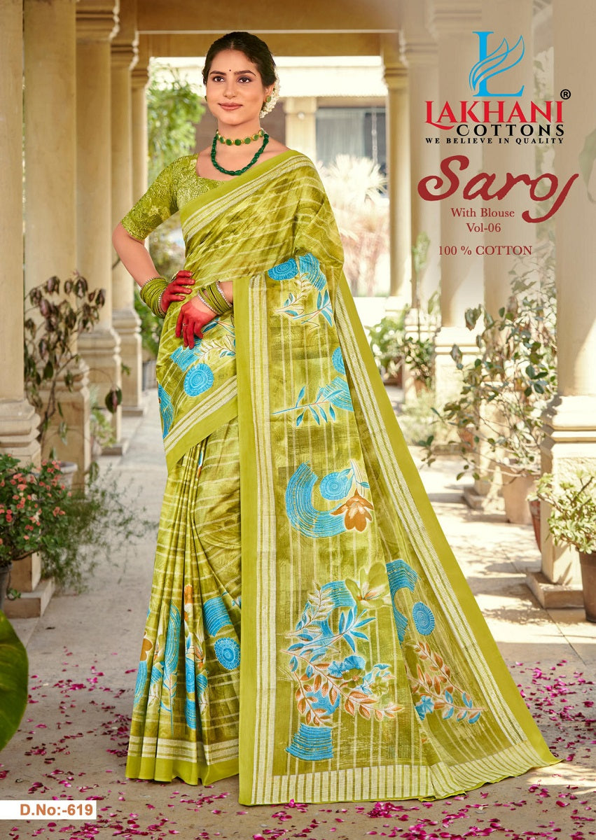 Saroj Vol 6 Lakhani Cotton Sarees