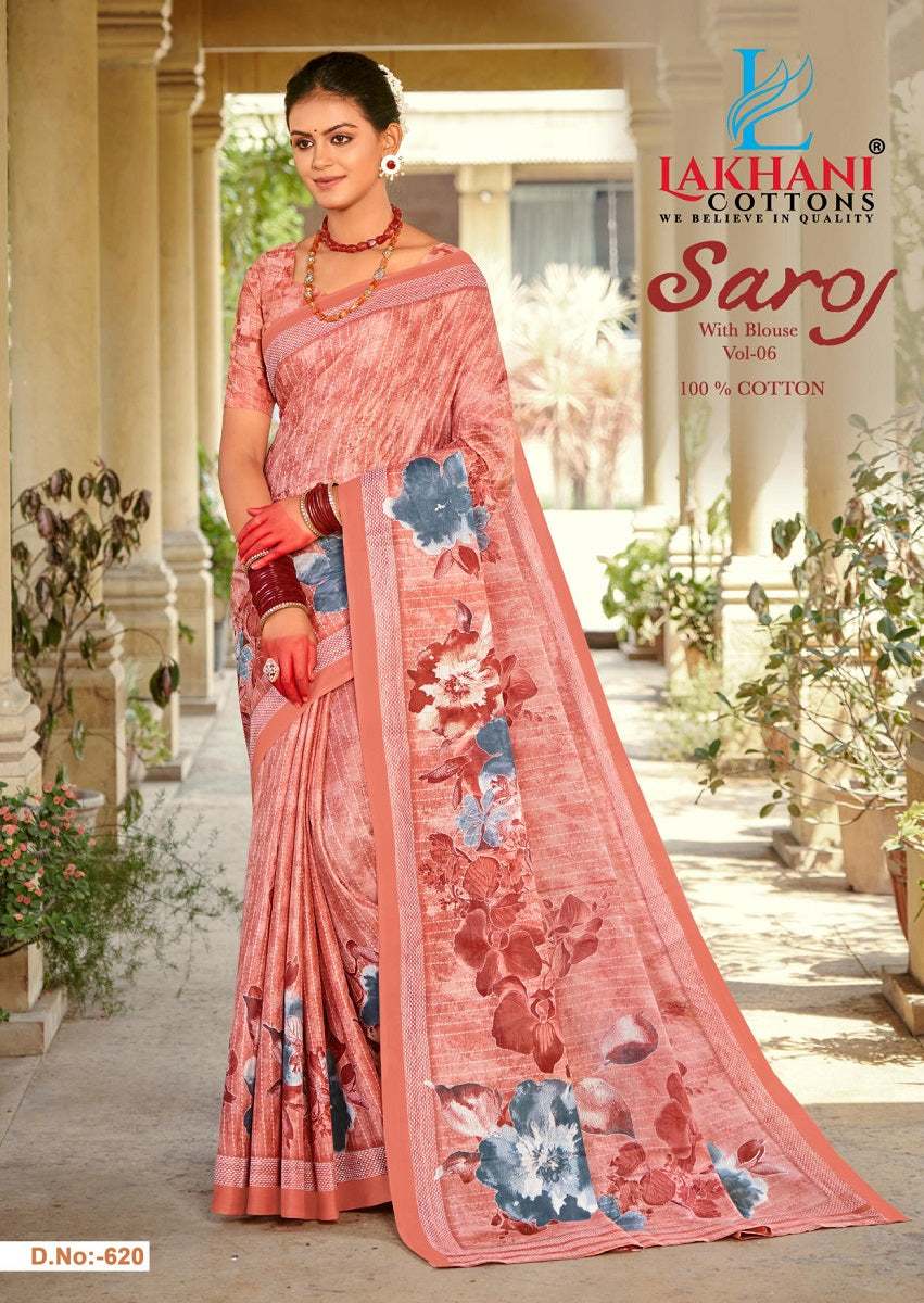 Saroj Vol 6 Lakhani Cotton Sarees