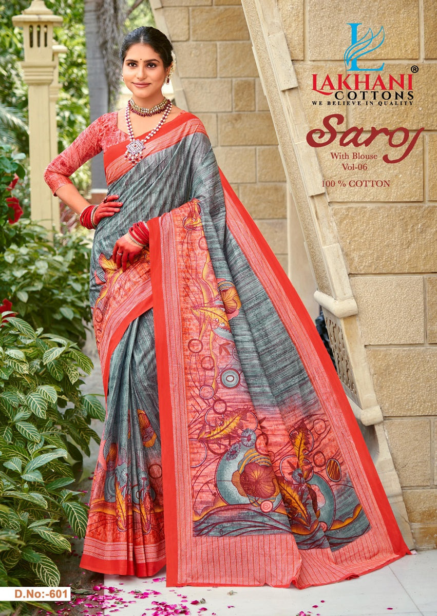 Saroj Vol 6 Lakhani Cotton Sarees