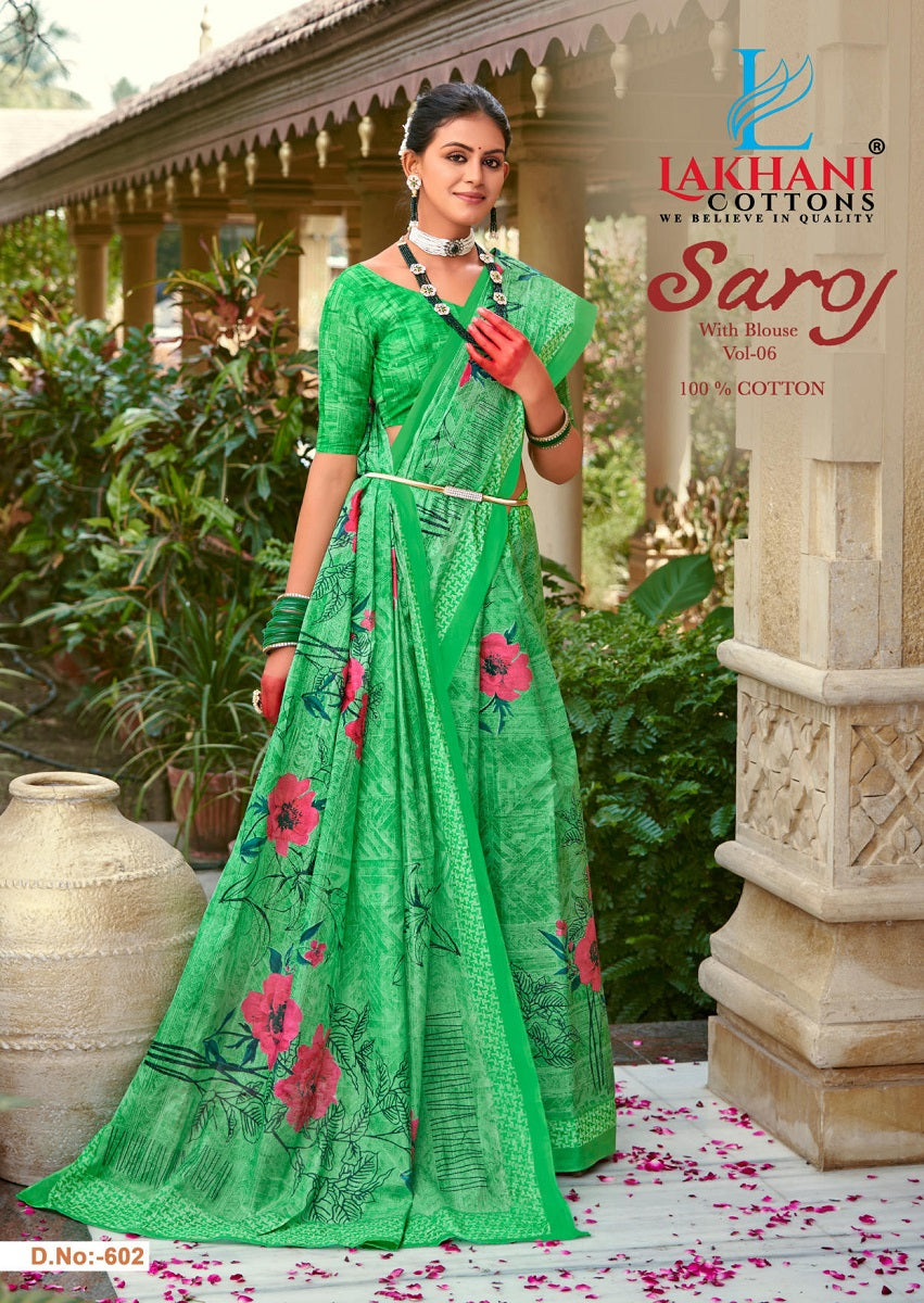 Saroj Vol 6 Lakhani Cotton Sarees