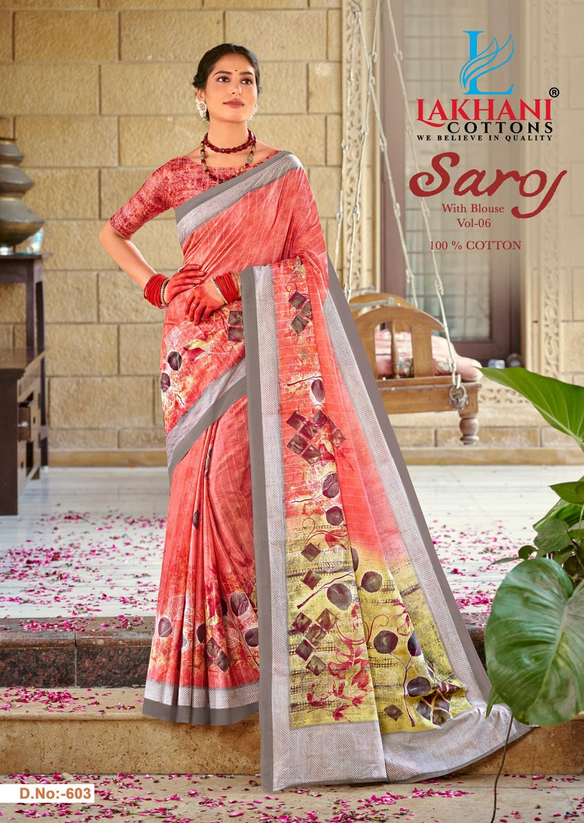 Saroj Vol 6 Lakhani Cotton Sarees