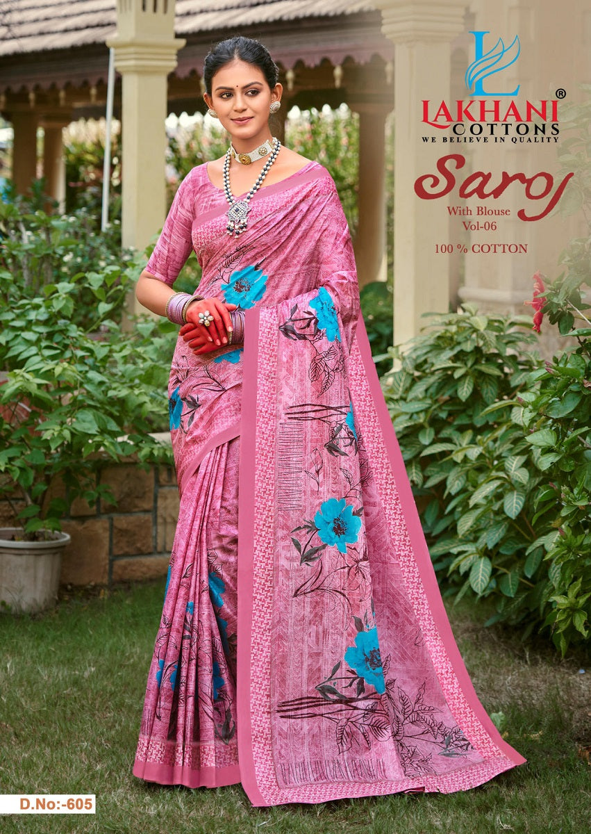 Saroj Vol 6 Lakhani Cotton Sarees