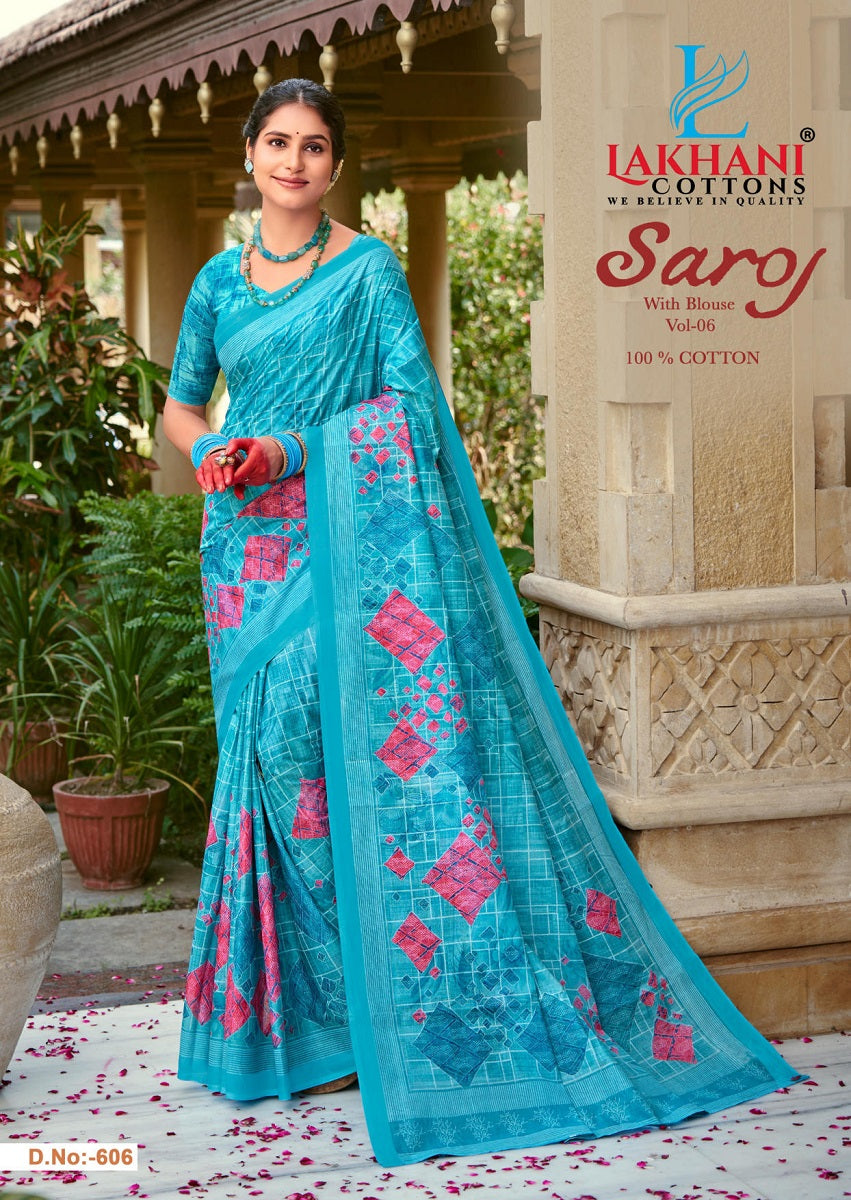 Saroj Vol 6 Lakhani Cotton Sarees