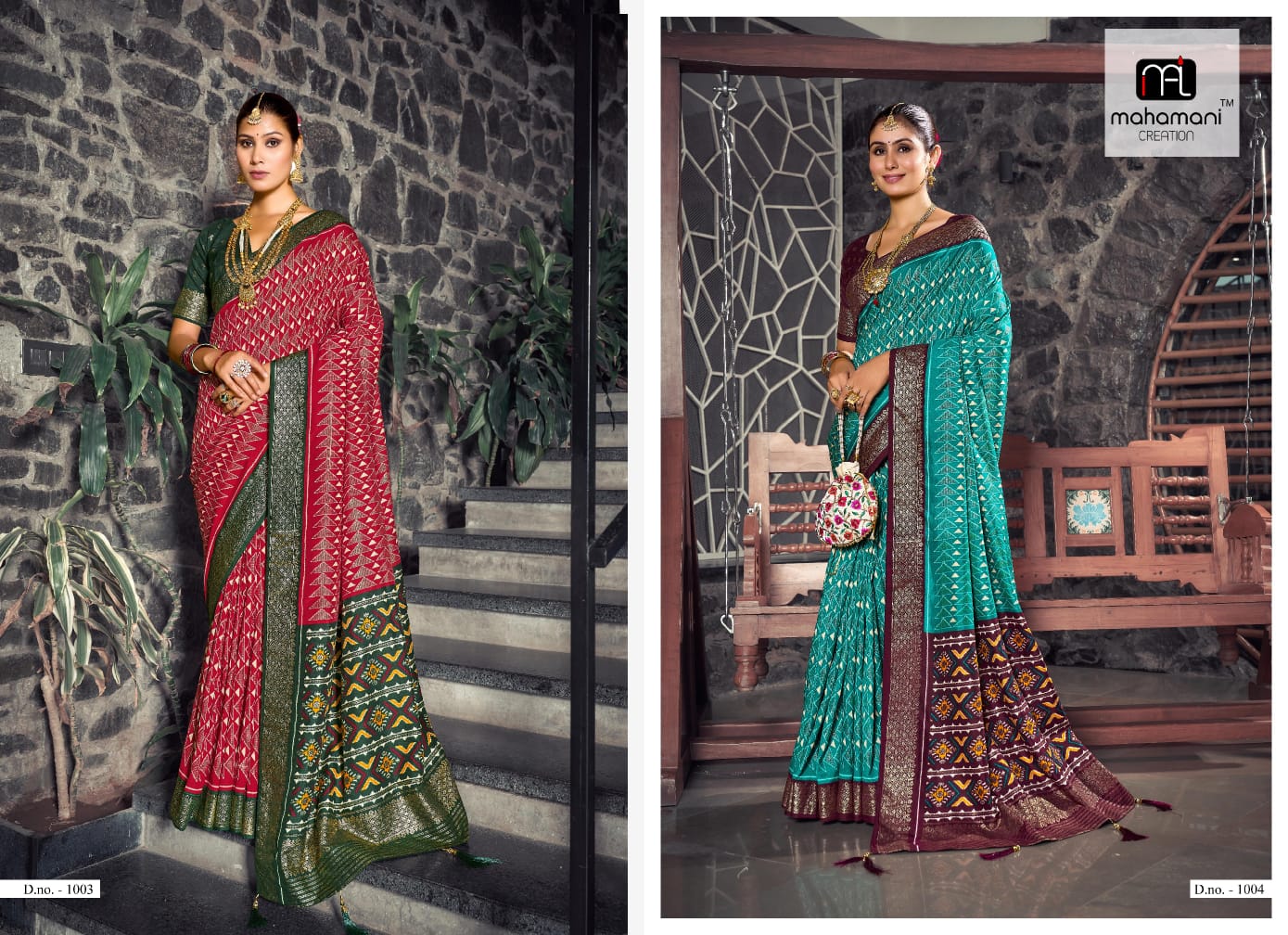 Satrangi Mahamani Creation Dola Silk Sarees