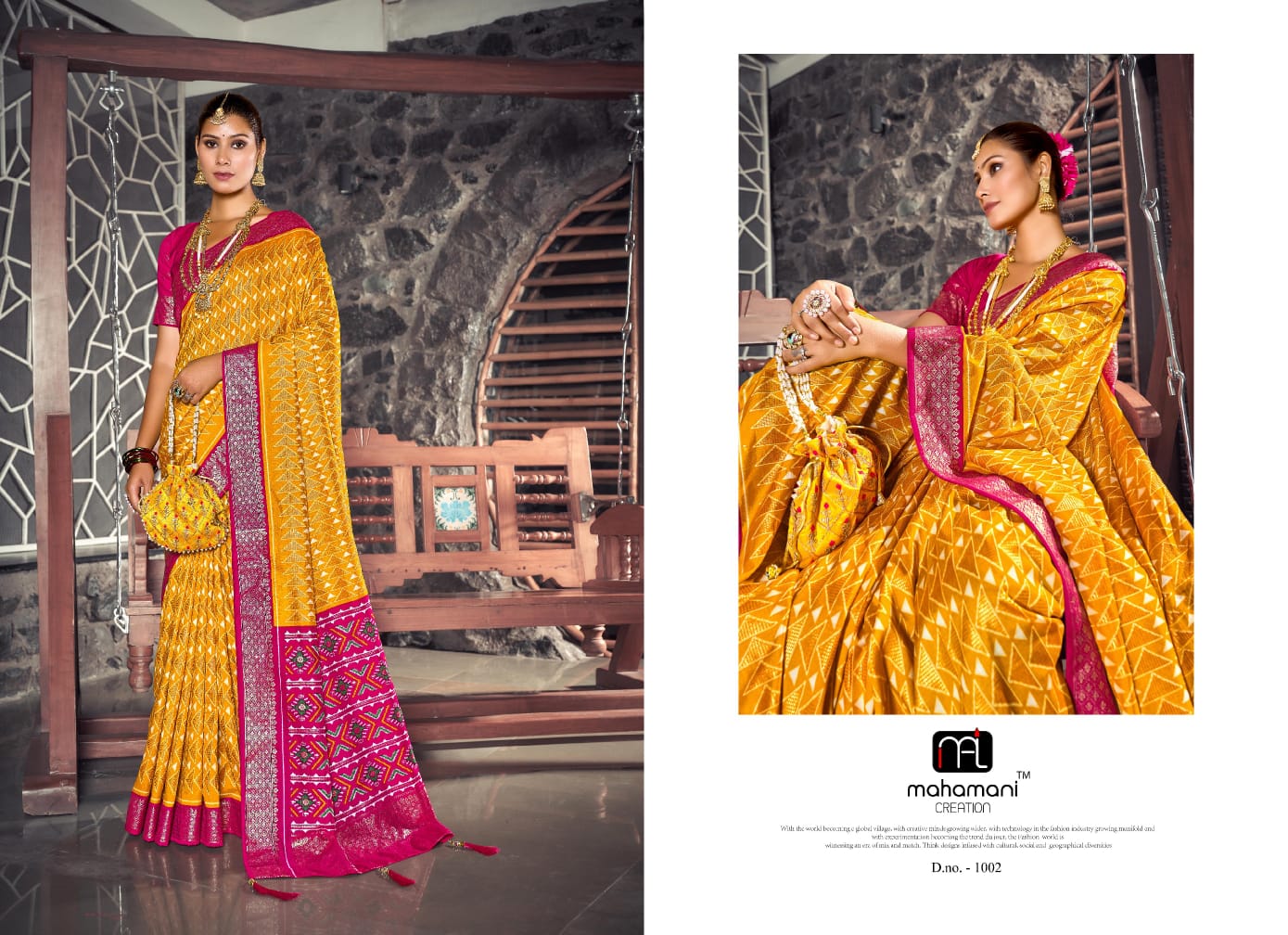 Satrangi Mahamani Creation Dola Silk Sarees