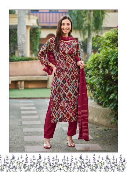 Satrangi Vol 2 Radhika Lifestyle Modal Chanderi Readymade Pant Style Suits