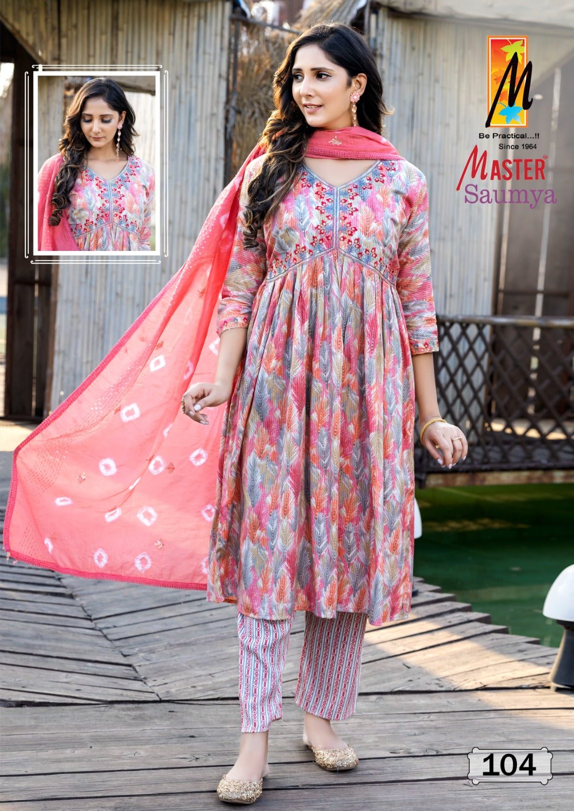 Saumya Master Capsule Print Readymade Pant Style Suits