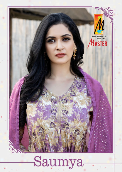 Saumya Master Capsule Print Readymade Pant Style Suits