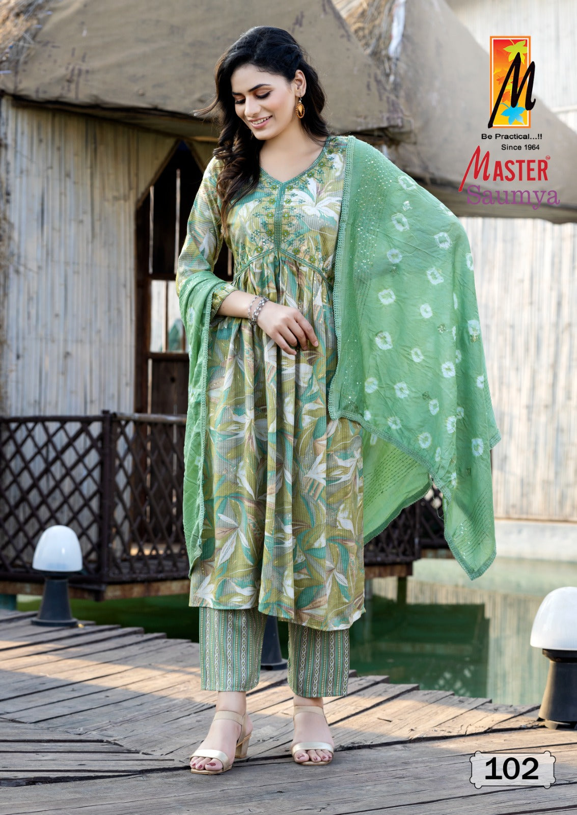 Saumya Master Capsule Print Readymade Pant Style Suits