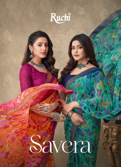 Savera-7 Edition Ruchi Chiffon Sarees