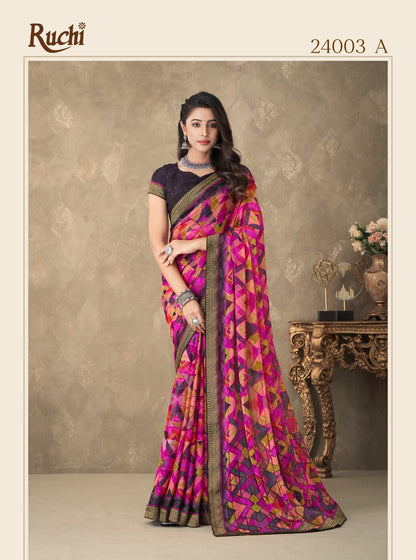 Savera-7 Edition Ruchi Chiffon Sarees