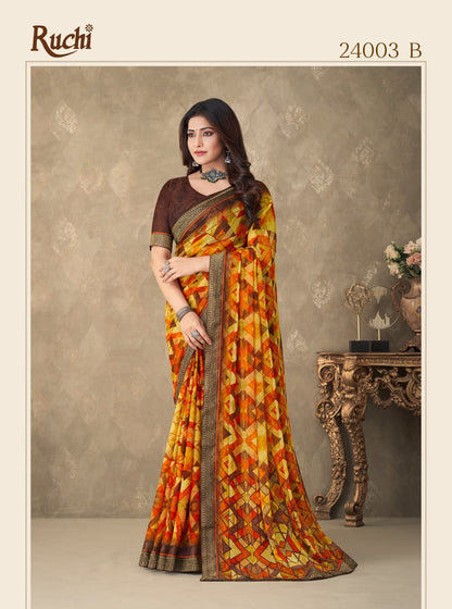 Savera-7 Edition Ruchi Chiffon Sarees