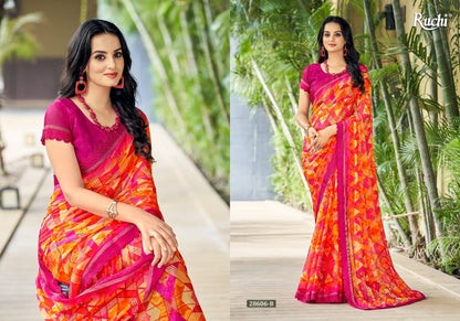 Savera-8 Ruchi Chiffon Sarees