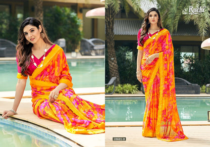 Savera-8 Ruchi Chiffon Sarees