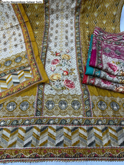 Savita Nayandeep Viscose Muslin Salwar Suits