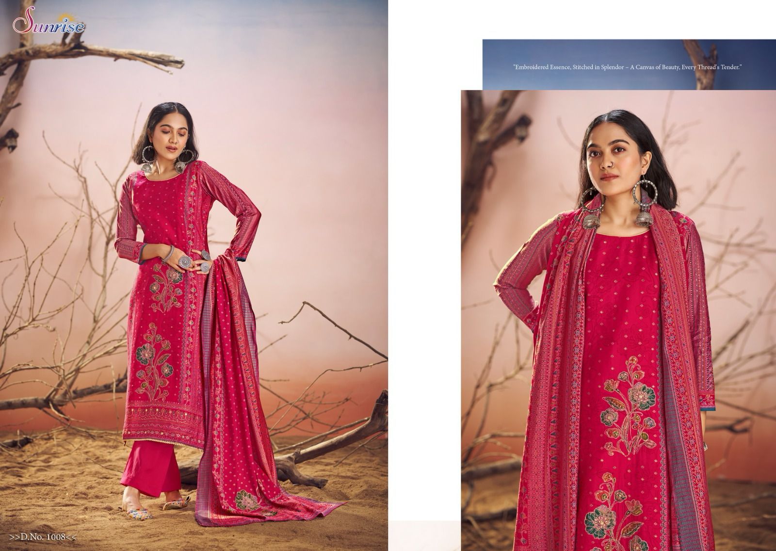 Savya Silk Sunrise Modal Silk Pant Style Suits
