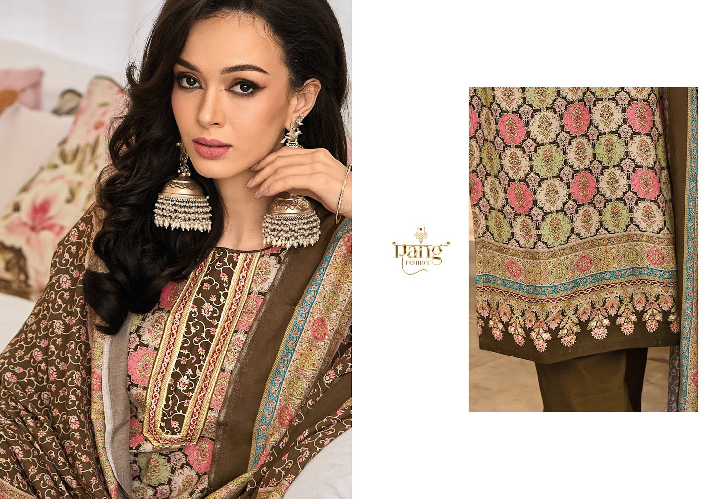 Scarlet Rang Fashion Muslin Pant Style Suits