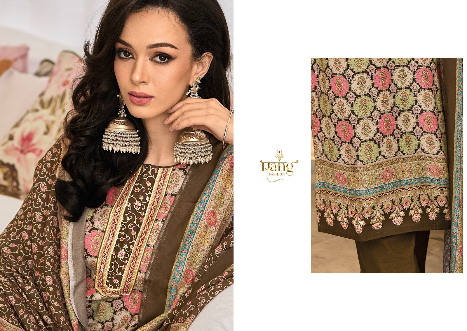 Scarlet Rang Fashion Muslin Pant Style Suits