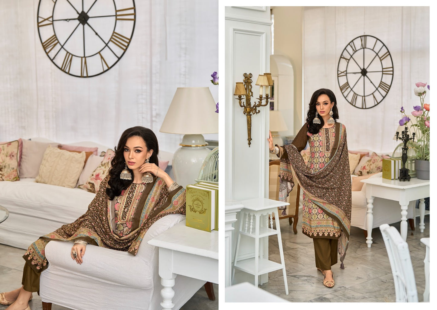 Scarlet Rang Fashion Muslin Pant Style Suits