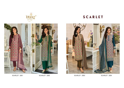 Scarlet Rang Fashion Muslin Pant Style Suits