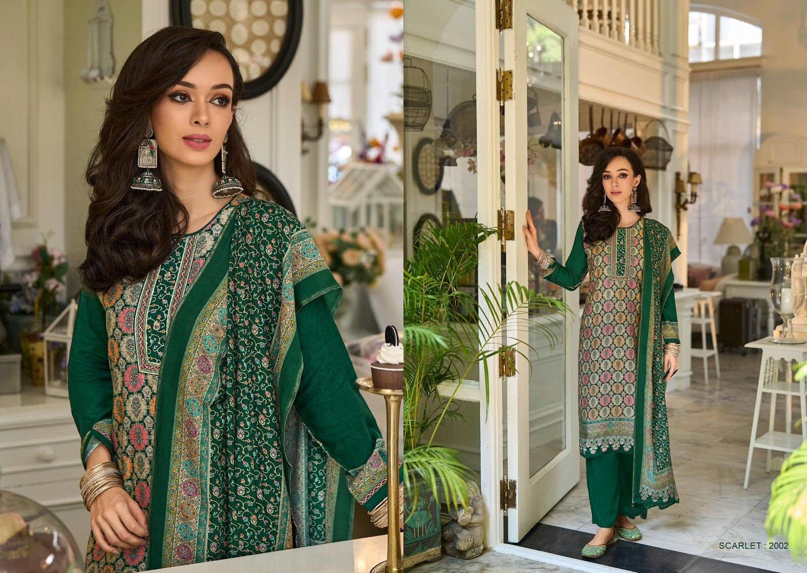 Scarlet Rang Fashion Muslin Pant Style Suits