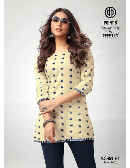 Scarlet Vol 2 Deeptex Prints Cotton Short Kurtis