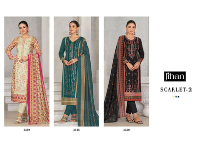 Scarlet Vol 2 Jihan Lawn Karachi Salwar Suits